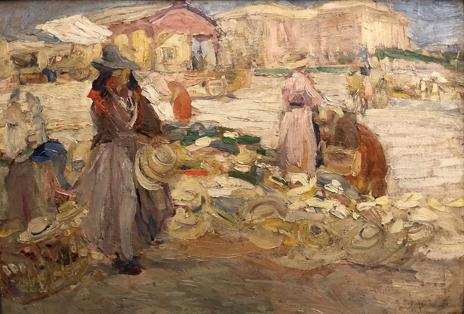 Il mercato dei cappelli a Vignola (1907)